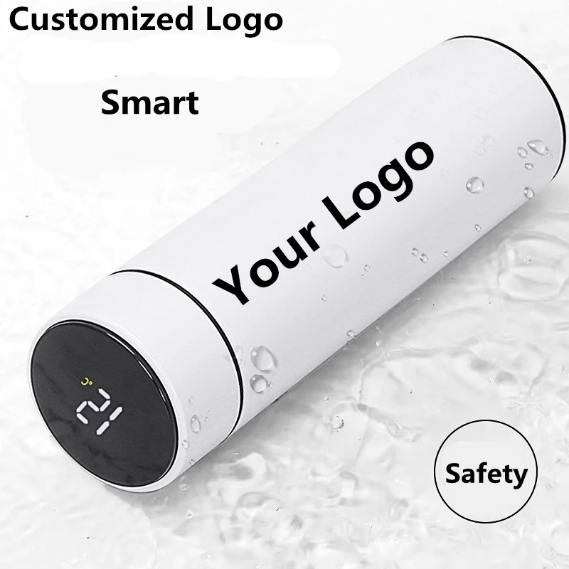 Coffee Equipment Logo - Bouteille d'eau isotherme intelligente avec affichage