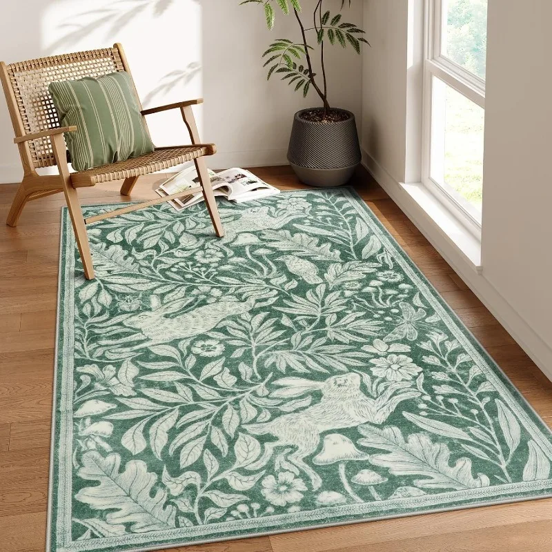 Vintage Coffee Equipment - Tapis de salon doux et lavable,