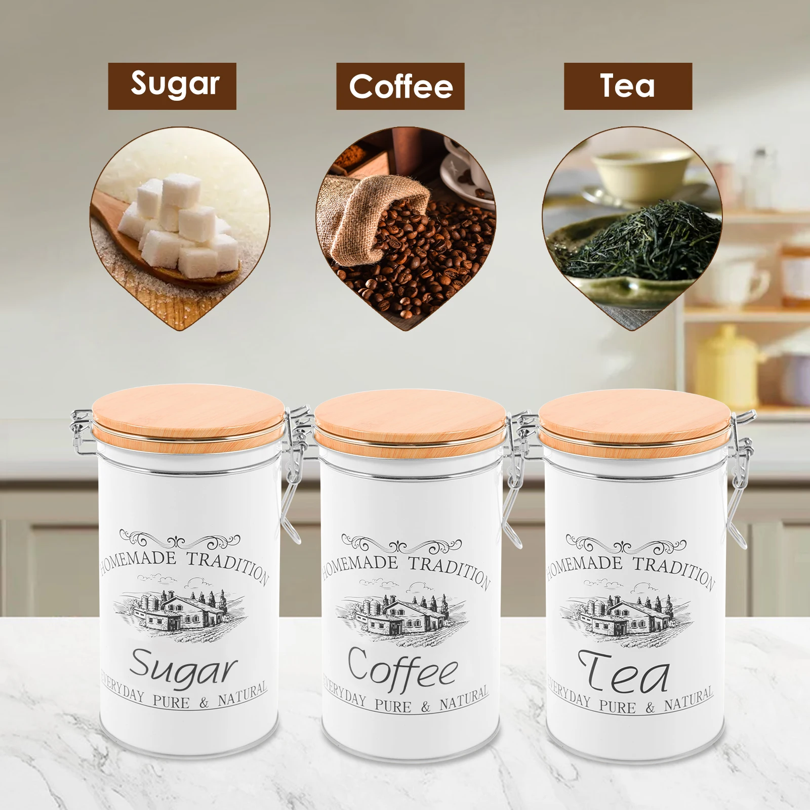 3 pièces/ensemble thé café suc - Coffee Equipment Organizer avis et prix