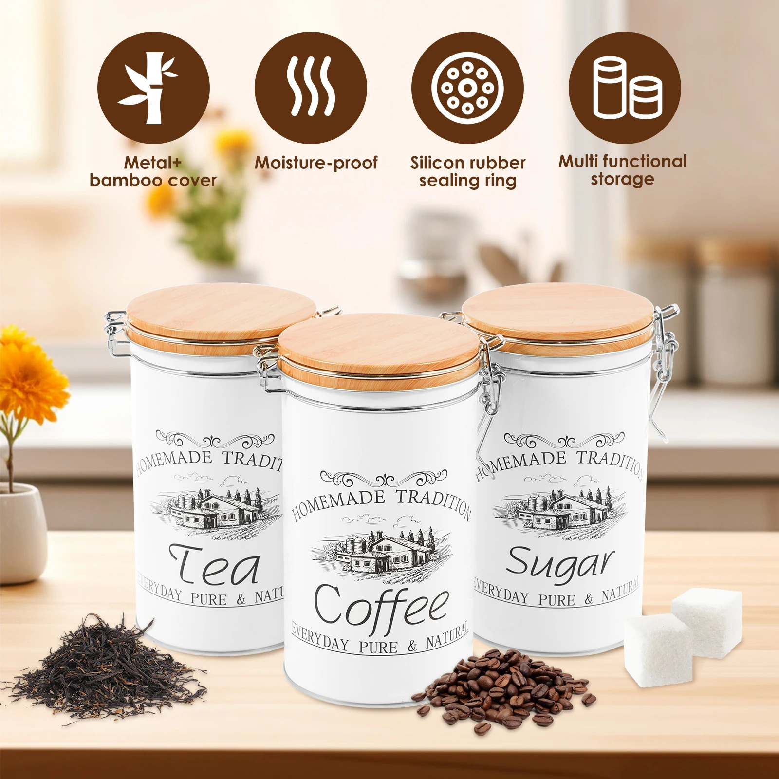 3 pièces/ensemble thé café suc - Coffee Equipment Organizer avis et prix